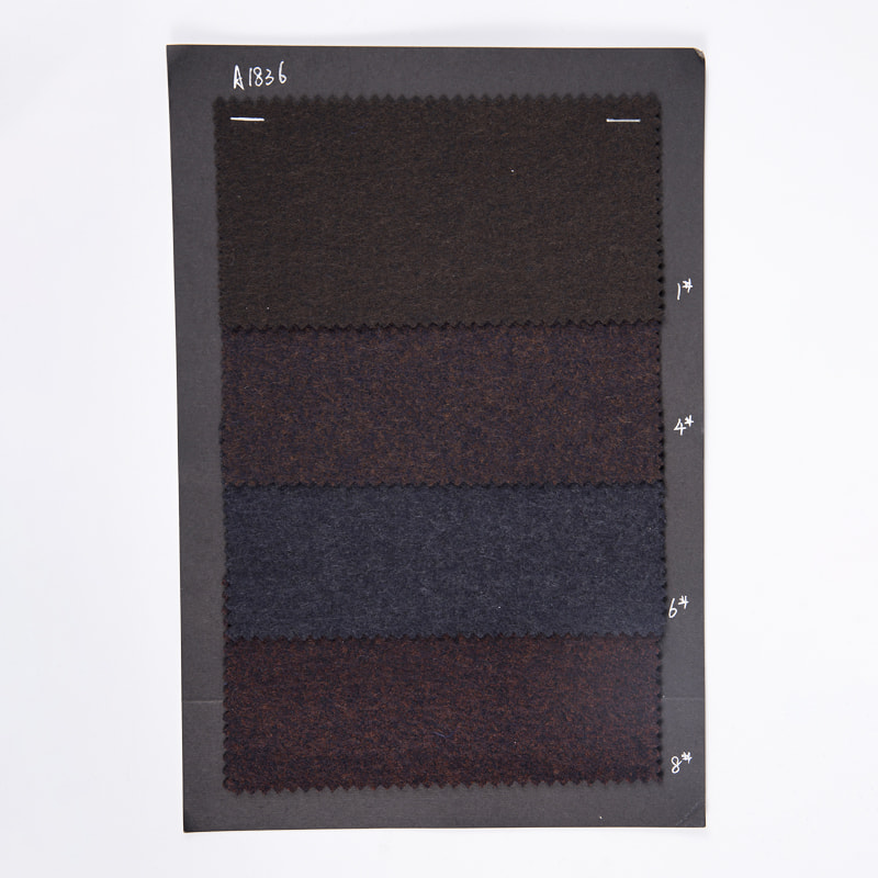 البوليستر الصوف والقطن الحياكة الجاكار فرشاة الأقمشة للملابس A1836-1 / 4/6/8