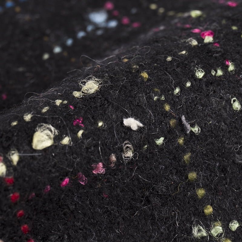 متعدد الألوان حلقة الغزل Windowpane نسيج التويد 2422