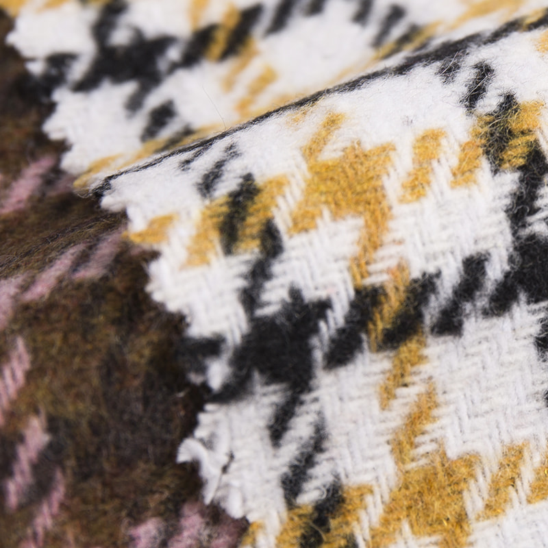 الترتان منقوشة حك الألياف الكيماوية نسيج التويد 2435