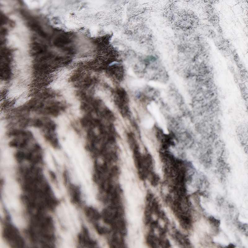 فرشاة قماش جاكار رمادية سوداء على طراز ويلو 2519