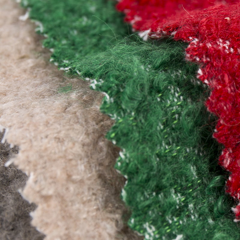 متعدد الألوان البربرية الصوف تويد النسيج للنساء الملابس 2719