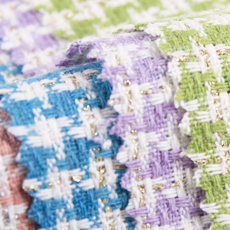 ألياف كيميائية معدنية طاحونة منقوشة نسيج التويد للمعاطف النسائية