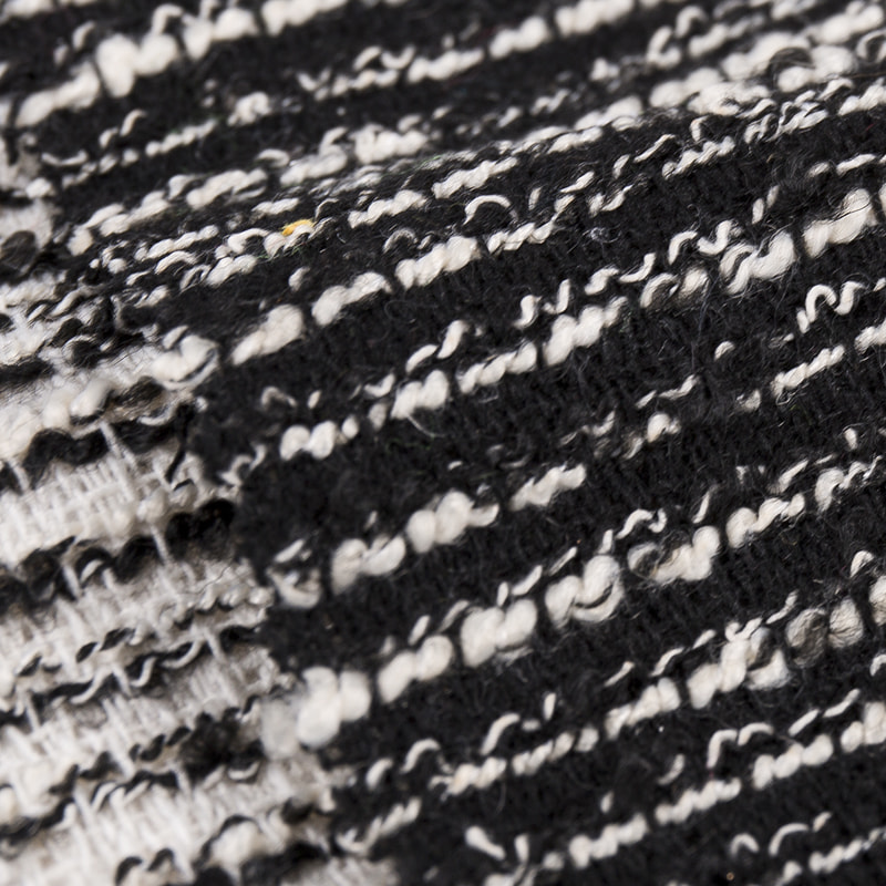 نسيج تويد بوليستر بخطوط أفقية منقوشة 3178