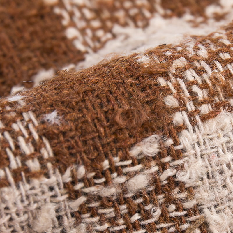 غزل حلقي 10% صوف 90% ألياف كيميائية نسيج تويد نافذة 3276