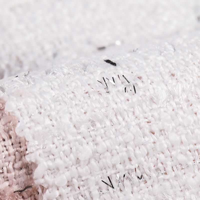 معدني أسود أبيض وردي أحمر منقوش منسوج المنسوجة 3537