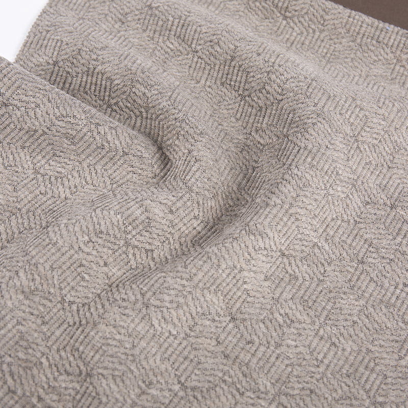 مكعبات منقوشة محبوكة جاكار بوليستر فسكوزي دنة أقمشة رياضية للملابس AW23024