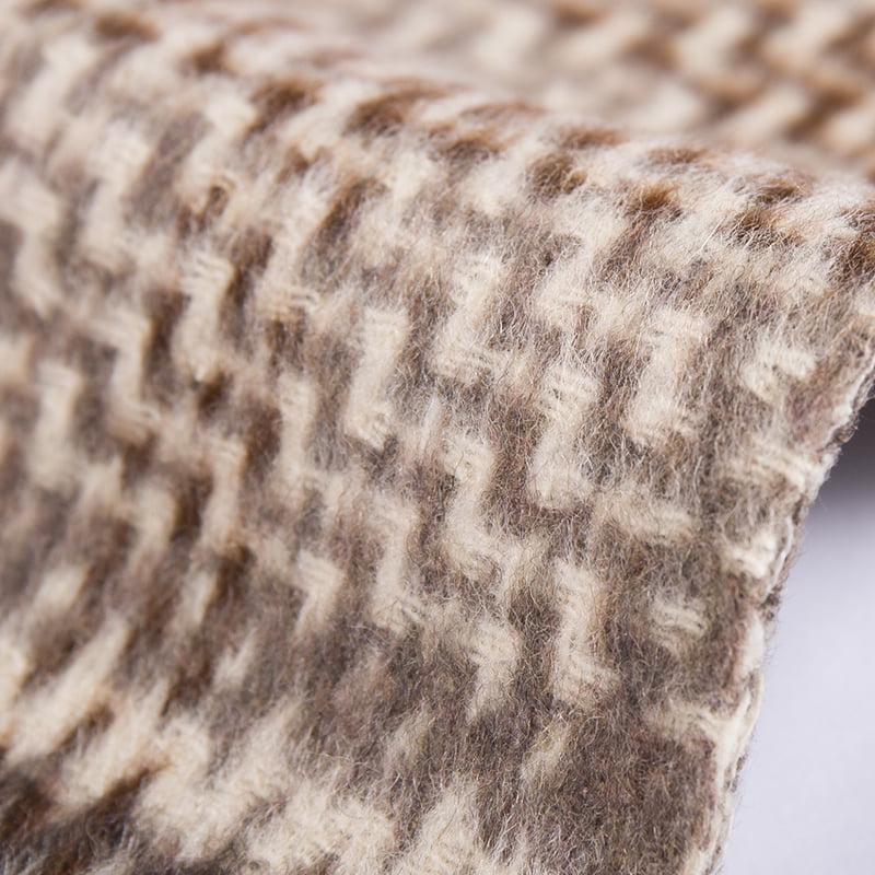 شعر طويل سلم خط منقوش نسيج الصوف المنسوج SH2405