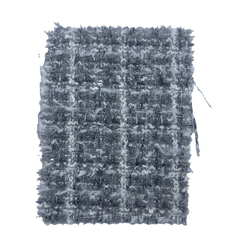 أقمشة تويد منقوشة باللون الرمادي الناعم للملابس النسائية 23503